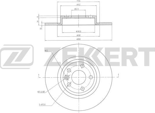 Zekkert BS-6331 - Kočioni disk www.molydon.hr