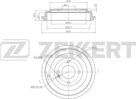 Zekkert BS-6323 - Bubanj kočnica www.molydon.hr