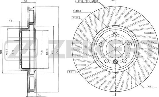 Zekkert BS-6244 - Kočioni disk www.molydon.hr