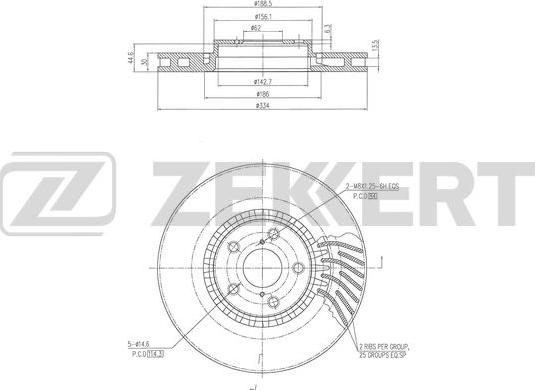 Zekkert BS-6247 - Kočioni disk www.molydon.hr