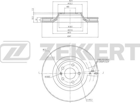 Zekkert BS-6262 - Kočioni disk www.molydon.hr