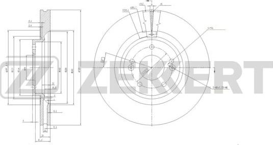 Zekkert BS-6204 - Kočioni disk www.molydon.hr