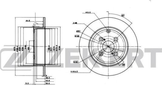 Zekkert BS-6215 - Kočioni disk www.molydon.hr