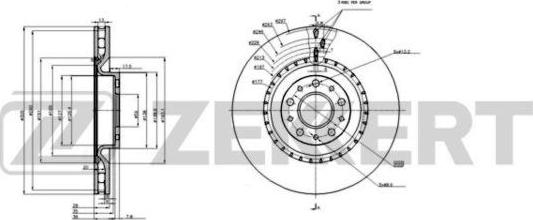 Zekkert BS-6233 - Kočioni disk www.molydon.hr