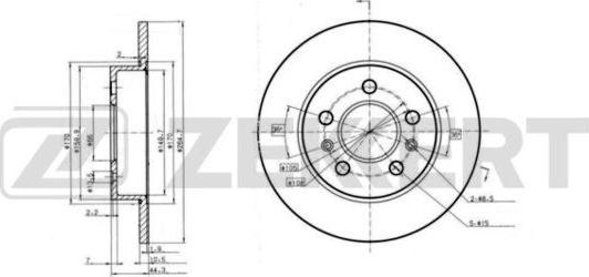 Zekkert BS-6232 - Kočioni disk www.molydon.hr