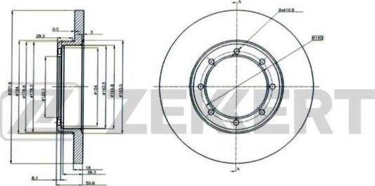 Zekkert BS-6220 - Kočioni disk www.molydon.hr