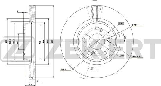 Zekkert BS-6228 - Kočioni disk www.molydon.hr