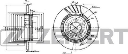 Zekkert BS-6223 - Kočioni disk www.molydon.hr