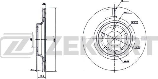 Zekkert BS-6274 - Kočioni disk www.molydon.hr