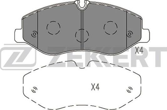 Zekkert BS-1419 - Komplet Pločica, disk-kočnica www.molydon.hr