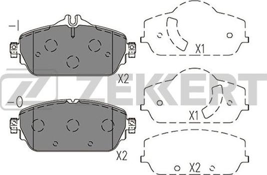 Zekkert BS-1411 - Komplet Pločica, disk-kočnica www.molydon.hr