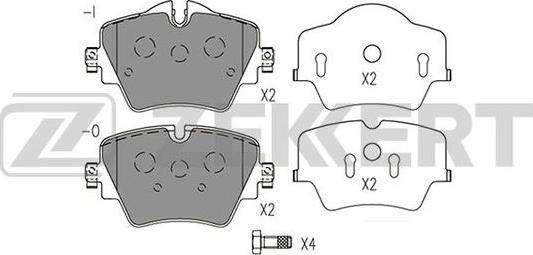 Zekkert BS-1574 - Komplet Pločica, disk-kočnica www.molydon.hr