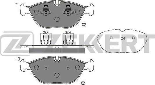 Zekkert BS-1074 - Komplet Pločica, disk-kočnica www.molydon.hr