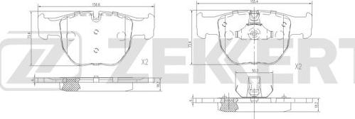 Zekkert BS-1192 - Komplet Pločica, disk-kočnica www.molydon.hr