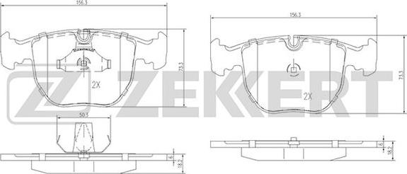 Zekkert BS-1150 - Komplet Pločica, disk-kočnica www.molydon.hr