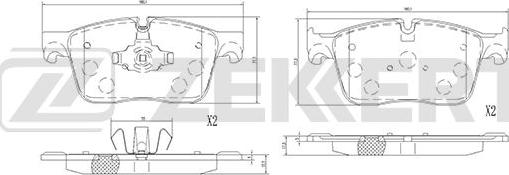 Zekkert BS-1836 - Komplet Pločica, disk-kočnica www.molydon.hr