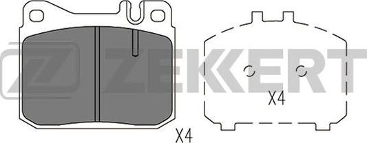 Zekkert BS-1396 - Komplet Pločica, disk-kočnica www.molydon.hr