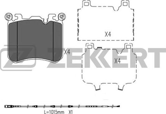 Zekkert BS-1319 - Komplet Pločica, disk-kočnica www.molydon.hr