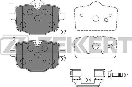 Zekkert BS-1324 - Komplet Pločica, disk-kočnica www.molydon.hr