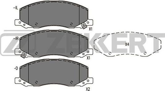 Zekkert BS-1290 - Komplet Pločica, disk-kočnica www.molydon.hr