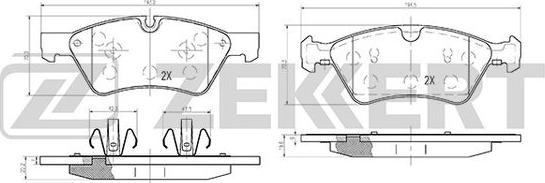 Zekkert BS-1214 - Komplet Pločica, disk-kočnica www.molydon.hr