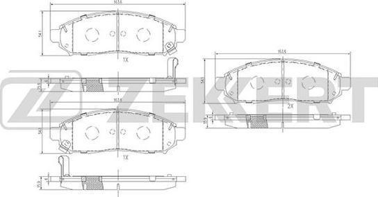 Zekkert BS-1226 - Komplet Pločica, disk-kočnica www.molydon.hr