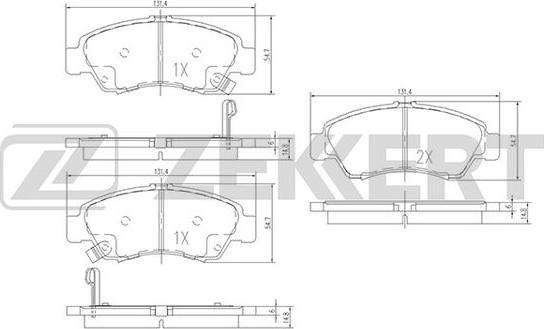 Zekkert BS-1717 - Komplet Pločica, disk-kočnica www.molydon.hr