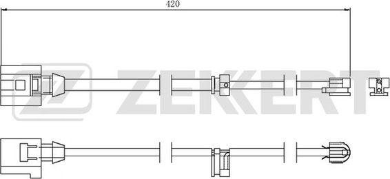 Zekkert BS-8045 - Signalni kontakt, trosenje kočione plocice www.molydon.hr