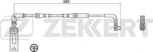 Zekkert BS-8047 - Signalni kontakt, trosenje kočione plocice www.molydon.hr