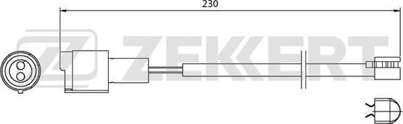 Zekkert BS-8001 - Signalni kontakt, trosenje kočione plocice www.molydon.hr