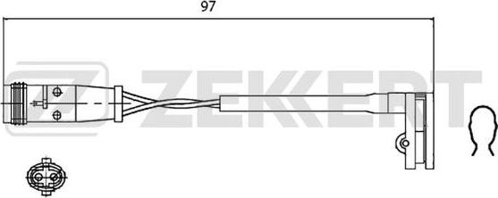 Zekkert BS-8018 - Signalni kontakt, trosenje kočione plocice www.molydon.hr