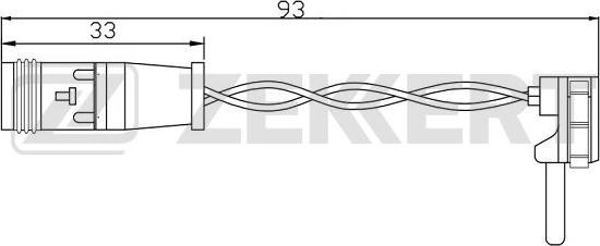 Zekkert BS-8084 - Signalni kontakt, trosenje kočione plocice www.molydon.hr