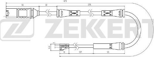 Zekkert BS-8082 - Signalni kontakt, trosenje kočione plocice www.molydon.hr