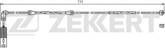 Zekkert BS-8037 - Signalni kontakt, trosenje kočione plocice www.molydon.hr