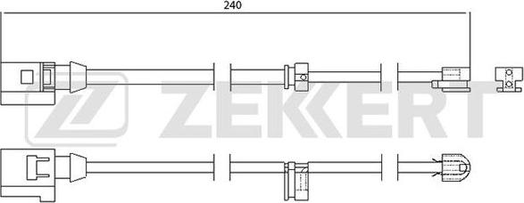 Zekkert BS-8028 - Signalni kontakt, trosenje kočione plocice www.molydon.hr