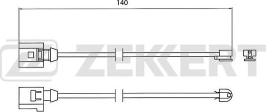 Zekkert BS-8023 - Signalni kontakt, trosenje kočione plocice www.molydon.hr