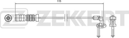 Zekkert BS-8027 - Signalni kontakt, trosenje kočione plocice www.molydon.hr