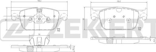 Zekkert BS-3065 - Komplet Pločica, disk-kočnica www.molydon.hr