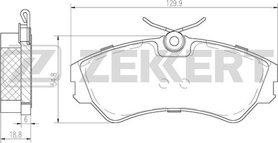 Zekkert BS-2997 - Komplet Pločica, disk-kočnica www.molydon.hr