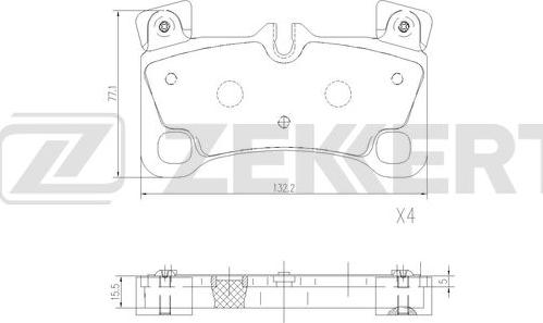 Zekkert BS-2943 - Komplet Pločica, disk-kočnica www.molydon.hr