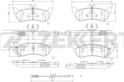 Zekkert BS-2912 - Komplet Pločica, disk-kočnica www.molydon.hr