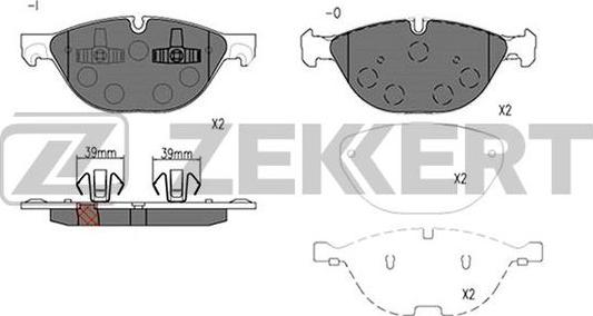 Zekkert BS-2936 - Komplet Pločica, disk-kočnica www.molydon.hr