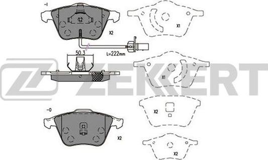 Zekkert BS-2923 - Komplet Pločica, disk-kočnica www.molydon.hr