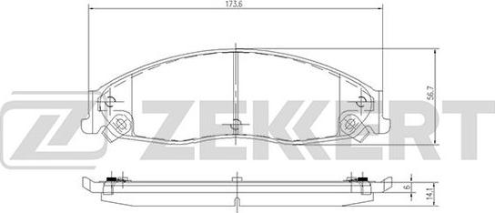 Zekkert BS-2453 - Komplet Pločica, disk-kočnica www.molydon.hr