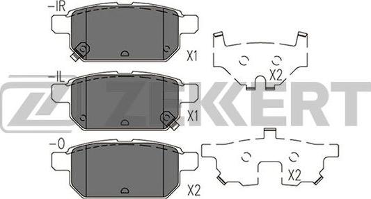 Zekkert BS-2433 - Komplet Pločica, disk-kočnica www.molydon.hr