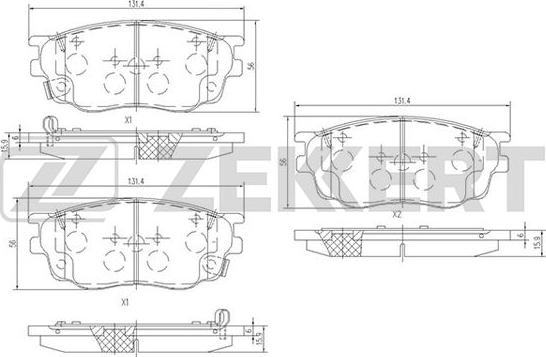 Zekkert BS-2063 - Komplet Pločica, disk-kočnica www.molydon.hr