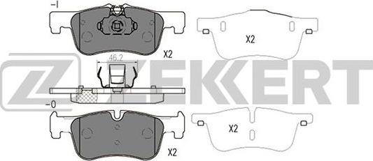 Zekkert BS-2146 - Komplet Pločica, disk-kočnica www.molydon.hr