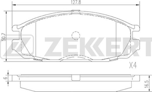 Zekkert BS-2162 - Komplet Pločica, disk-kočnica www.molydon.hr