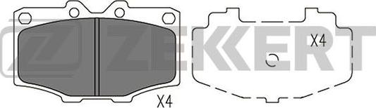 Zekkert BS-2100 - Komplet Pločica, disk-kočnica www.molydon.hr