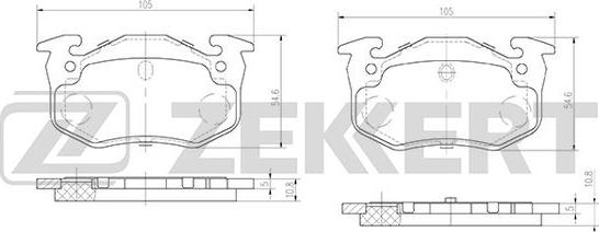 Zekkert BS-2893 - Komplet Pločica, disk-kočnica www.molydon.hr